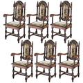 Design Toscano Charles II Chairs, Armchairs, PK 6 AF91010